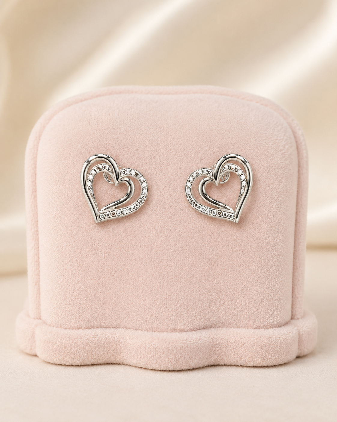 Silver Heart Earrings