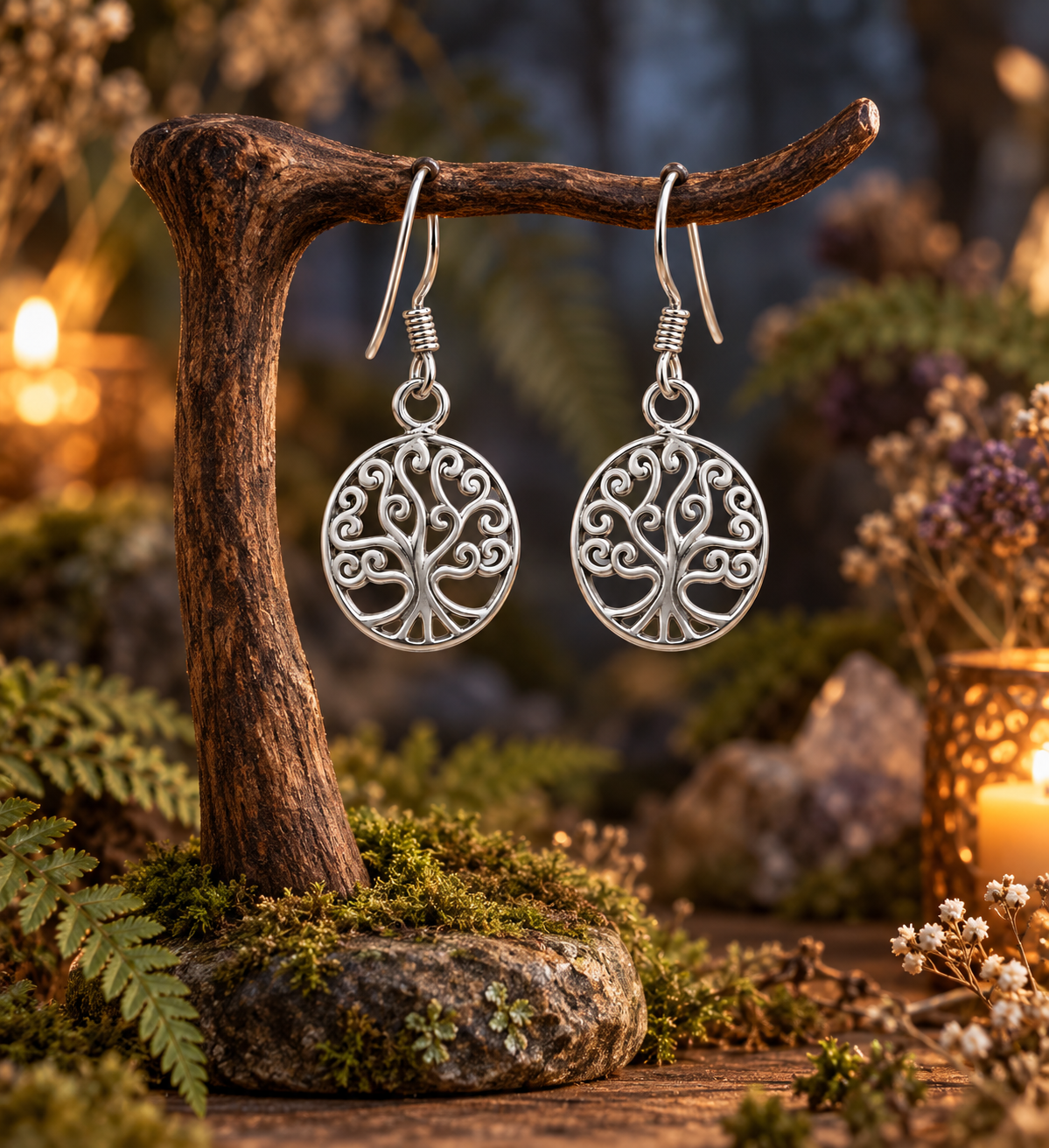 Tree of Life Dangle Earrings
