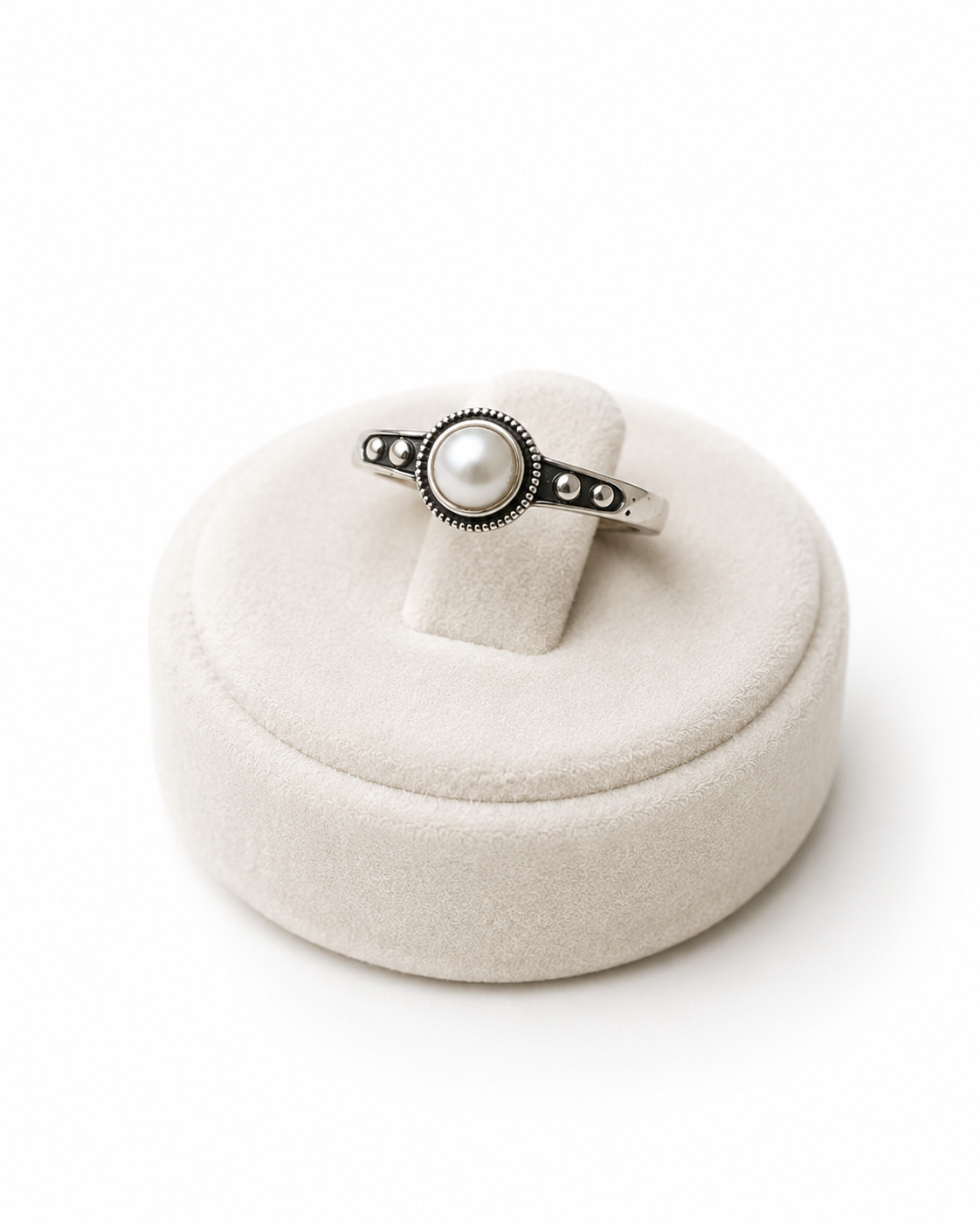 Freshwater Half Pearl Ring