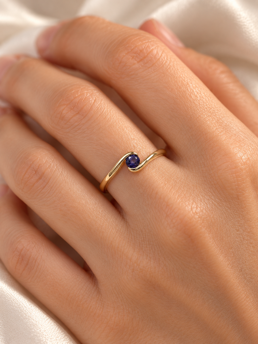 Iolite Gold Ring