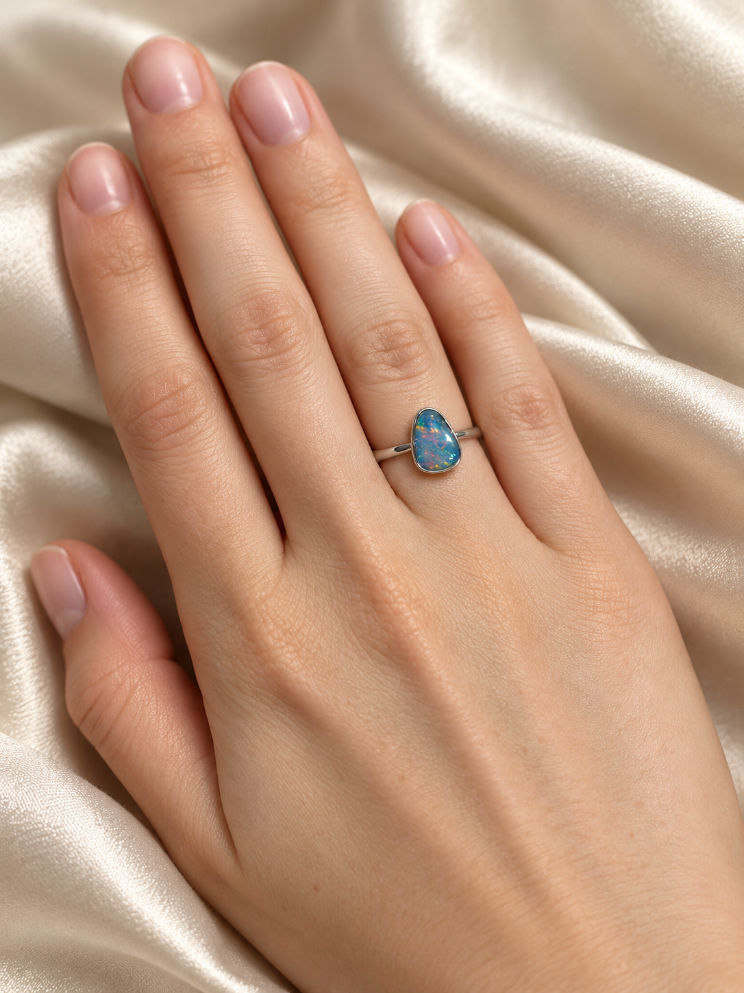 Opal Starfire Ring