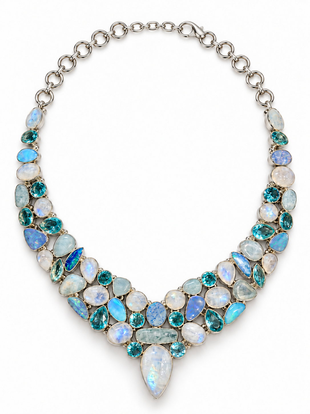 Blue Mosaic Necklace