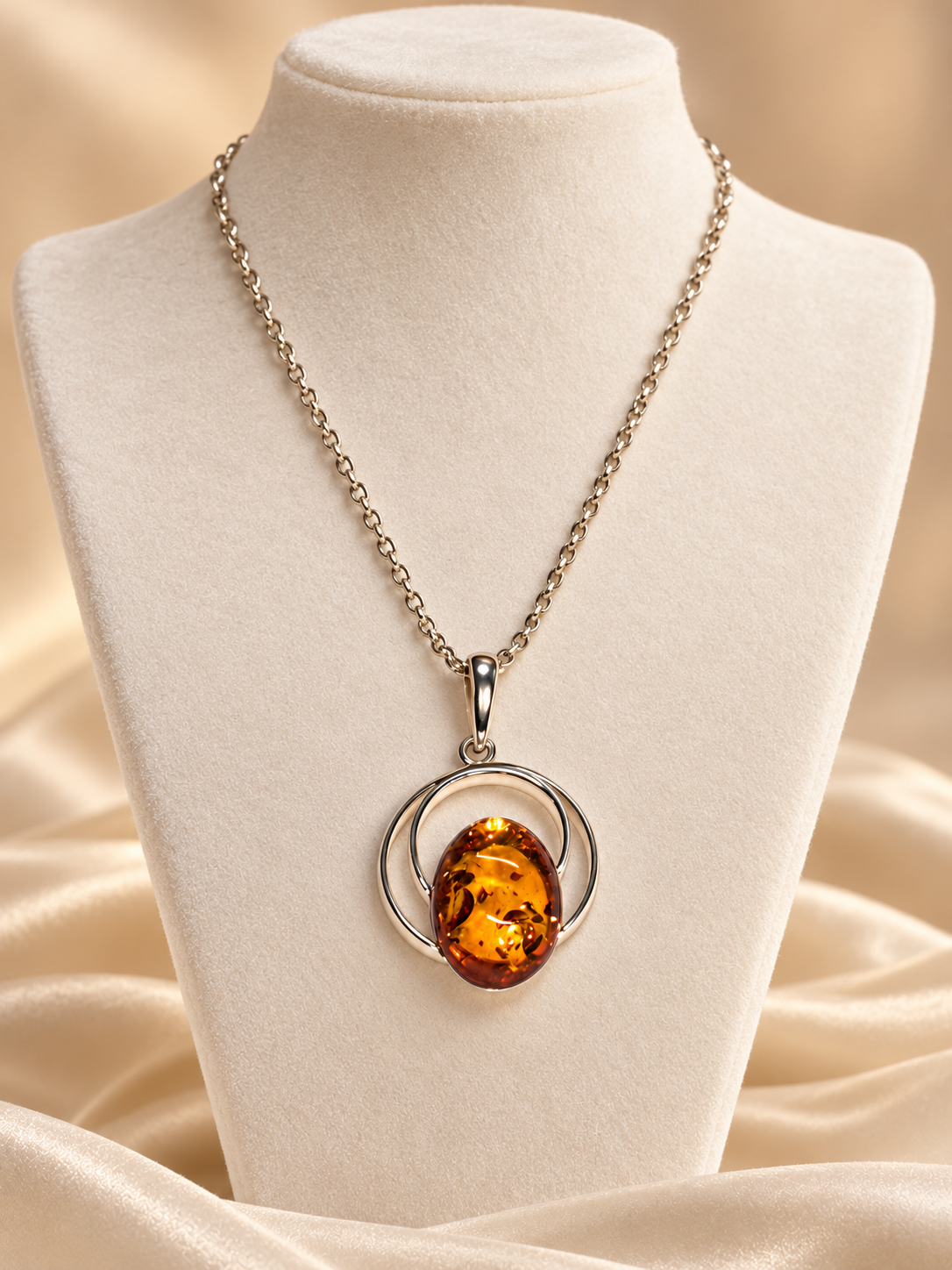 Amber Halo Pendant