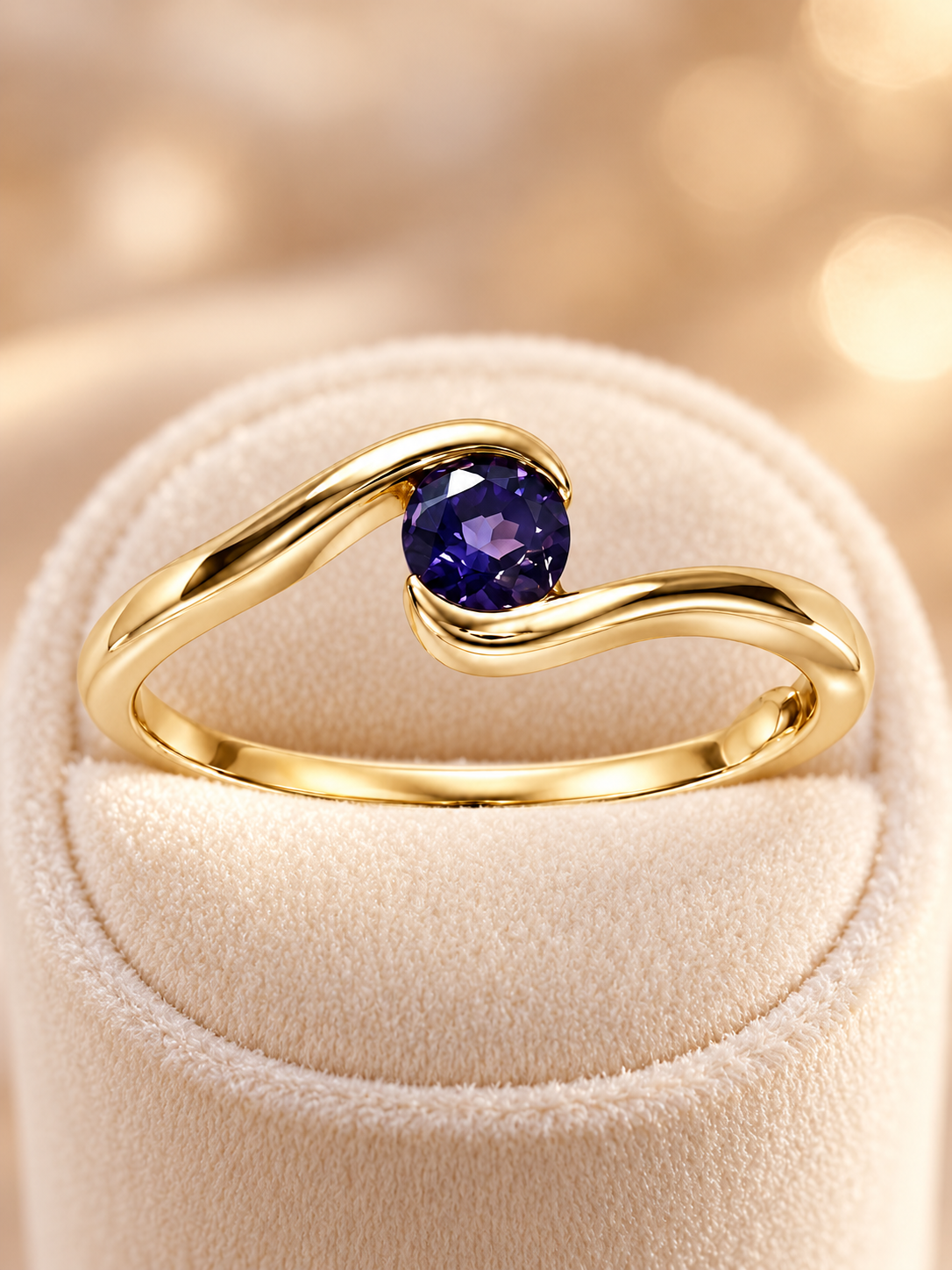 Iolite Gold Ring