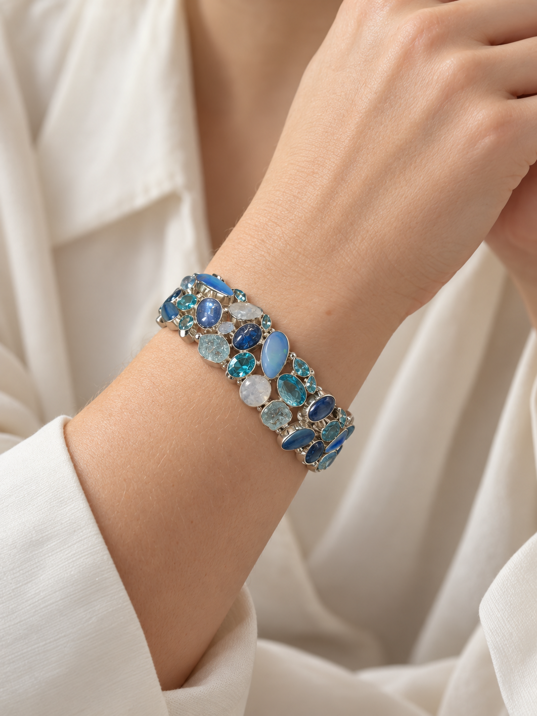 Blue Mosaic Bracelet