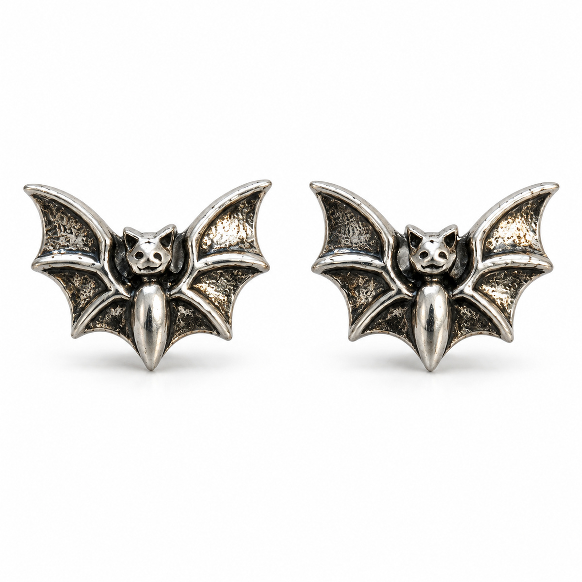 Sterling Silver Bat Studs