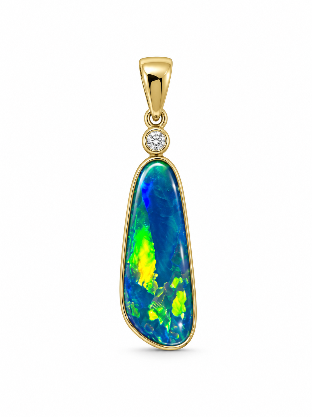 Opal Butterfly Pendant
