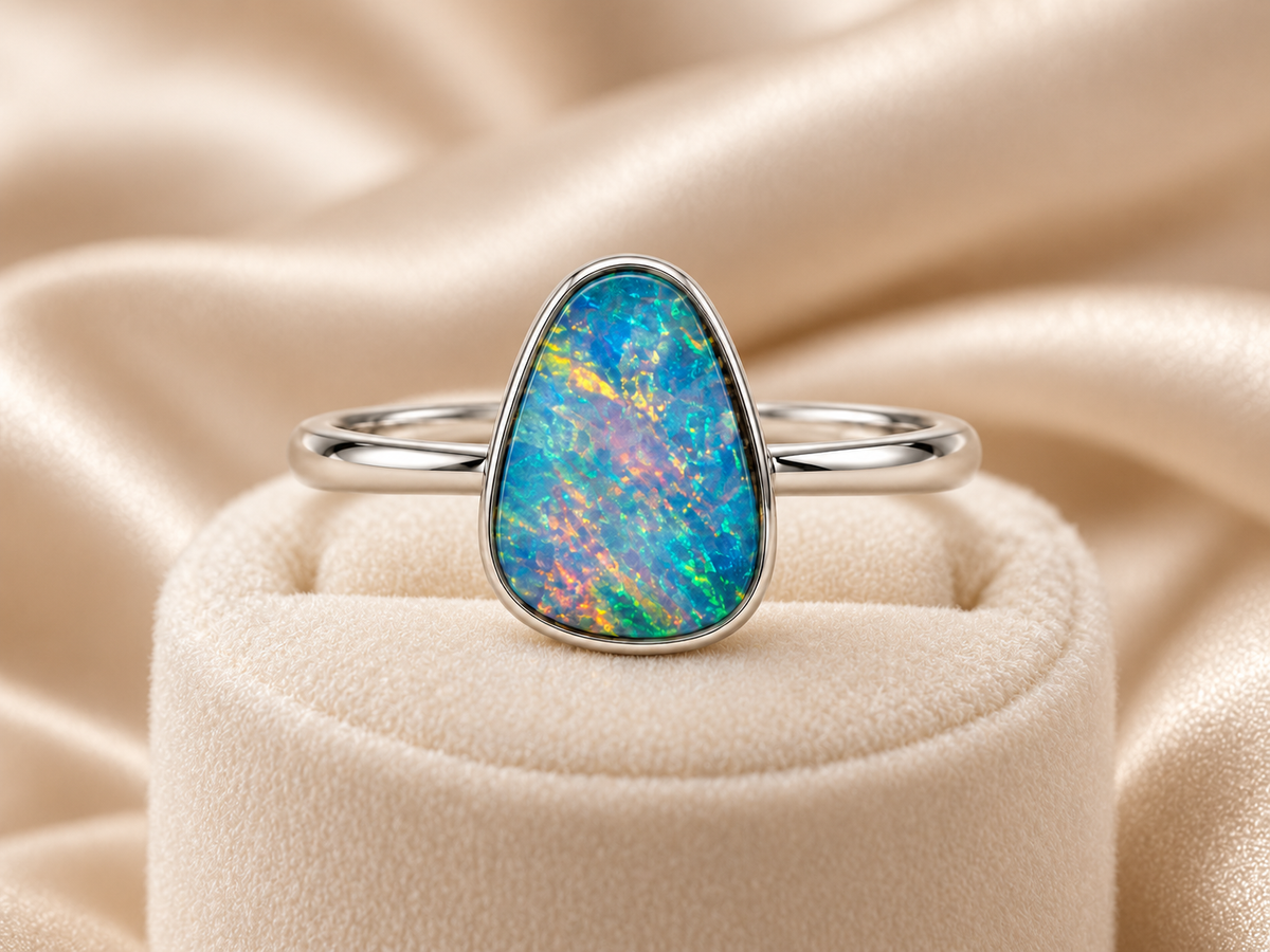 Opal Starfire Ring